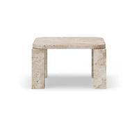 New Works Table basse Atlas 60x60 cm Unfilled Travertine