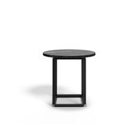 Table d'appoint Florence Ø50cm black powdercoated steel frame