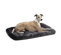 New World B40236-GY Lit à traversin pour chien 91,44 cm de long - Lit pour chien ou chat avec traversin confortable ; idéal pour les races moyennes de chiens