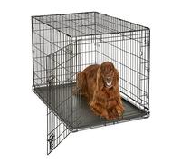New World B42 Cage pour chiens de petite taille, nouvellement améliorée, 106,68 cm, à une porte, comprenant un plateau étanche, des pieds protégeant le sol et de nouvelles caractéristiques brevetées