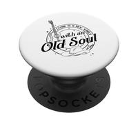 New World Country Music, Guitare, Cowboy PopSockets PopGrip Adhésif