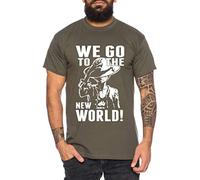 New World Zoro One Manga T-Shirt Luffy pour Homme Anime Piece, Größe2:Small, Farbe2:Kaki