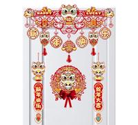 New Year Couplets, Year of the Snake Decorations, Fu Character Set, New Year Chinese 2025, Snake Couplets Décoration, Traditional Chinese Festival Supplies, Home Decoration for Chinese New Year