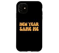 New Year Same Me Retro Funny Citation Coque pour iPhone 11
