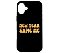 New Year Same Me Retro Funny Citation Coque pour iPhone 16 Plus