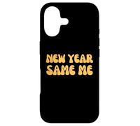 New Year Same Me Retro Funny Citation Coque pour iPhone 17