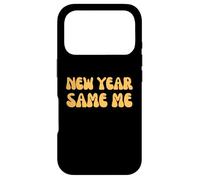 New Year Same Me Retro Funny Citation Coque pour iPhone 17 Pro