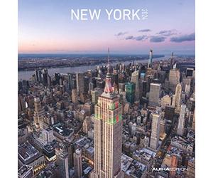 New York 2024 Calendrier brochure 30 x 30 cm (30 x 60 cm ouvert) - Calendrier avec espace pour notes - Calendrier mural - Calendrier mural