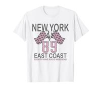 New York 89 East Coast Race Weekend Checkered Flag T-Shirt