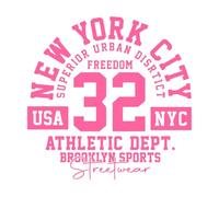New York athlétique Peintures murales et stickers muraux en vinyle 42x42.1cm Personnalisation Rose
