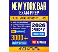 New York Bar Exam Prep 2026-2027: Study Guide, Proven Strategies, 4 Full-Length Practice Tests and Detailed Answer Explanations | 300+ Study Cards