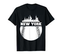 New York Baseball NYC Cityscape Sky-Line Sports Lovers Cadeaux T-Shirt
