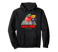 New York Big Apple Teddy Bear, Cute NYC City Illustraton Art Sweat à Capuche
