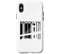 New York Brooklyn Bridge Vintage City Skyline NYC NY Coque pour iPhone X/XS