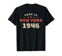 New York City 1946 Année de Naissance Style Rétro T-Shirt