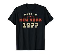 New York City 1977 Année de Naissance Style Rétro T-Shirt