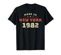 New York City 1982 Année de Naissance Style Rétro T-Shirt