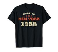 New York City 1986 Année de Naissance Style Rétro T-Shirt