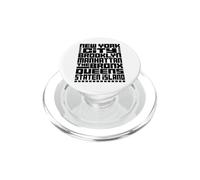 New York City 5 Boroughs Typography T Shirt NYC Graphic PopSockets PopGrip pour MagSafe