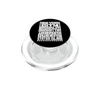 New York City 5 Boroughs Typography T Shirt NYC Graphic PopSockets PopGrip pour MagSafe