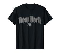 New York City 718 Code régional Old School NYC Bronx Brooklyn T-Shirt