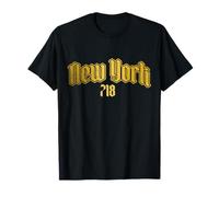New York City 718 Code régional Old School NYC Bronx Brooklyn T-Shirt