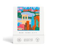 New York City Adventure Bucket List : 50 cartes à gratter pour les activités de plein air, les attractions touristiques et les voyages en voiture - Cadeau de voyage parfait et guide pour explorer la
