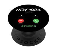 New York City Appelle et Je Dois partir en Voyage PopSockets PopGrip Adhésif