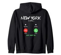New York City Appelle et Je Dois partir en Voyage Sweat à Capuche