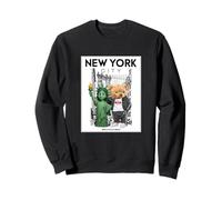 New York City Baby Statue of Liberty Skyline Sketch Cartoon Sweatshirt