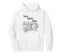 New York City Bridge Vintage Sweat à Capuche