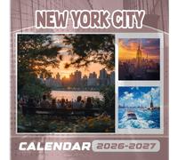 New York City Calendar 2026-2027: 18 Month Planner To Keep You On Track from Sep 2026 to Dec 2027,Square 8.5 x 8.5 Inches Gift For Organizing & Planning