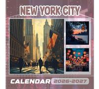 New York City Calendar 2026-2027: 18 Month Planner To Keep You On Track from Sep 2026 to Dec 2027,Square 8.5 x 8.5 Inches Gift For Organizing & Planning