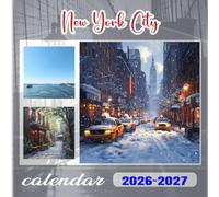 New York City Calendar 2026-2027: 18 Month Planner To Keep You On Track from Sep 2026 to Dec 2027,Square 8.5 x 8.5 Inches Gift For Organizing & Planning