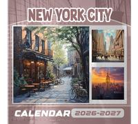 New York City Calendar 2026-2027: 18 Month Planner To Keep You On Track from Sep 2026 to Dec 2027,Square 8.5 x 8.5 Inches Gift For Organizing & Planning
