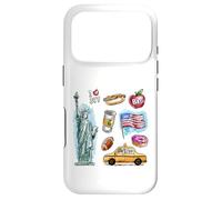 New York City Doodles - Dessin Graphique de Croquis de la Ville de New York Coque pour iPhone 17 Pro
