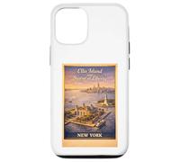 New York City Ellis Island Statue de Voyage aérienne Liberty Coque pour iPhone 12/12 Pro