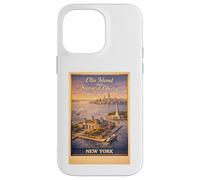 New York City Ellis Island Statue de Voyage aérienne Liberty Coque pour iPhone 14 Pro Max