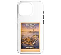 New York City Ellis Island Statue de Voyage aérienne Liberty Coque pour iPhone 16 Pro