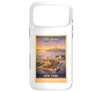 New York City Ellis Island Statue de Voyage aérienne Liberty Coque pour iPhone 17 Pro Max