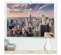 New York City favorites / UK-Version (High Quality Premium Wall Calendar 2026 DIN A2 landscape),CALVENDO 12 Month Wall Calendar: This calendar presents the "Big Apple" at its best