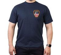 New York City Fire Dept. Emblème sur le devant Bleu marine - Bleu - X-Large