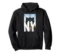 New York City Graphic Tee, Walking in New York City Streets Sweat à Capuche
