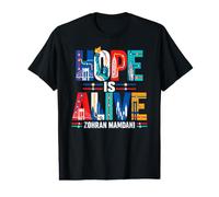 New York City Hope is Alive Urban Skyline Citation Progressive T-Shirt Graphique avec Valeur