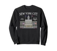 New York City, hôtel de Ville Historique, Dessin à la Main Sweatshirt