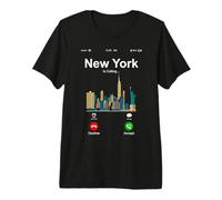 New York City is Calling Novelty Graphic Tees & Cool Designs T-Shirt Haut de Gamme