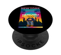 New York City NY Teddy Bear - Urban Bear with American Style PopSockets PopGrip Adhésif
