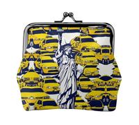 New York City Print Petite pochette Kiss Lock porte-monnaie pour femme porte-monnaie porte-monnaie porte-monnaie portefeuille carte de crédit