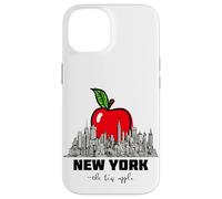 New York City Sketch Drawing Skyline Illustration Graphic Coque pour iPhone 14