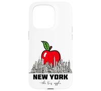 New York City Sketch Drawing Skyline Illustration Graphic Coque pour iPhone 15 Pro